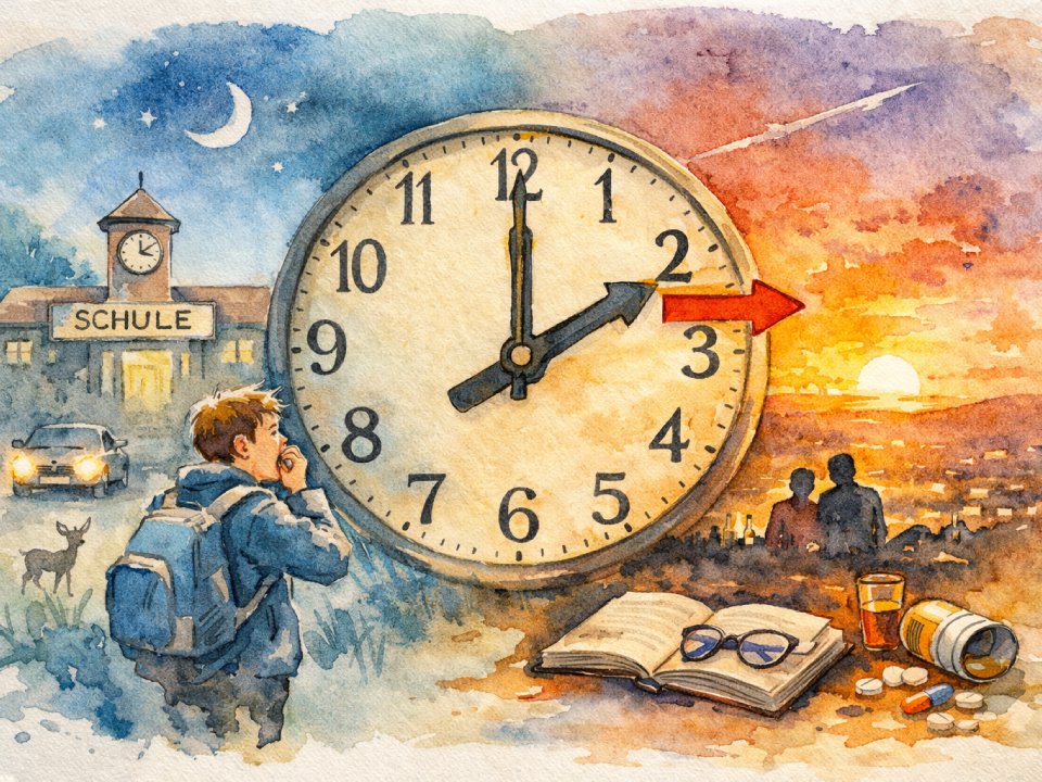 Sommerzeit: Eine Stunde auf der Uhr, mehr als eine Stunde im Körper